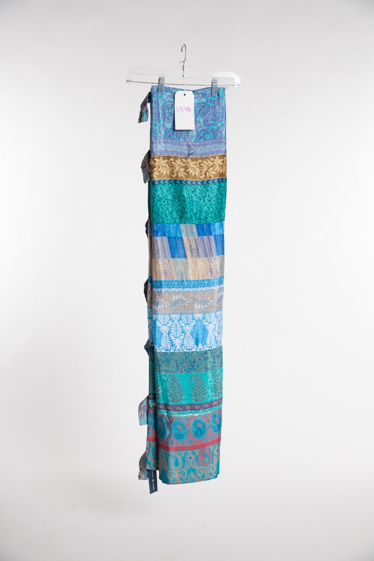 One of a Kind Recycled Silk Curtain Panel