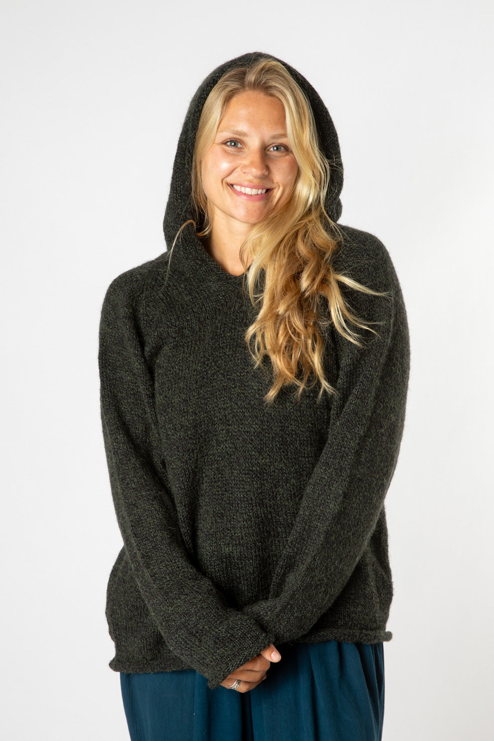 Classic Alpaca Hoodie-RETIRED in Oatmeal