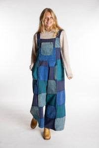 Ditya Corduroy Patchwork Overalls