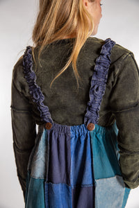 Ditya Corduroy Patchwork Overalls