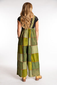 Ditya Corduroy Patchwork Overalls