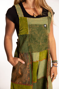 Ditya Corduroy Patchwork Overalls