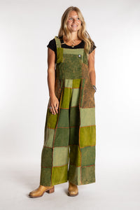Ditya Corduroy Patchwork Overalls