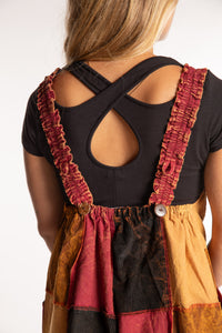 Ditya Corduroy Patchwork Overalls