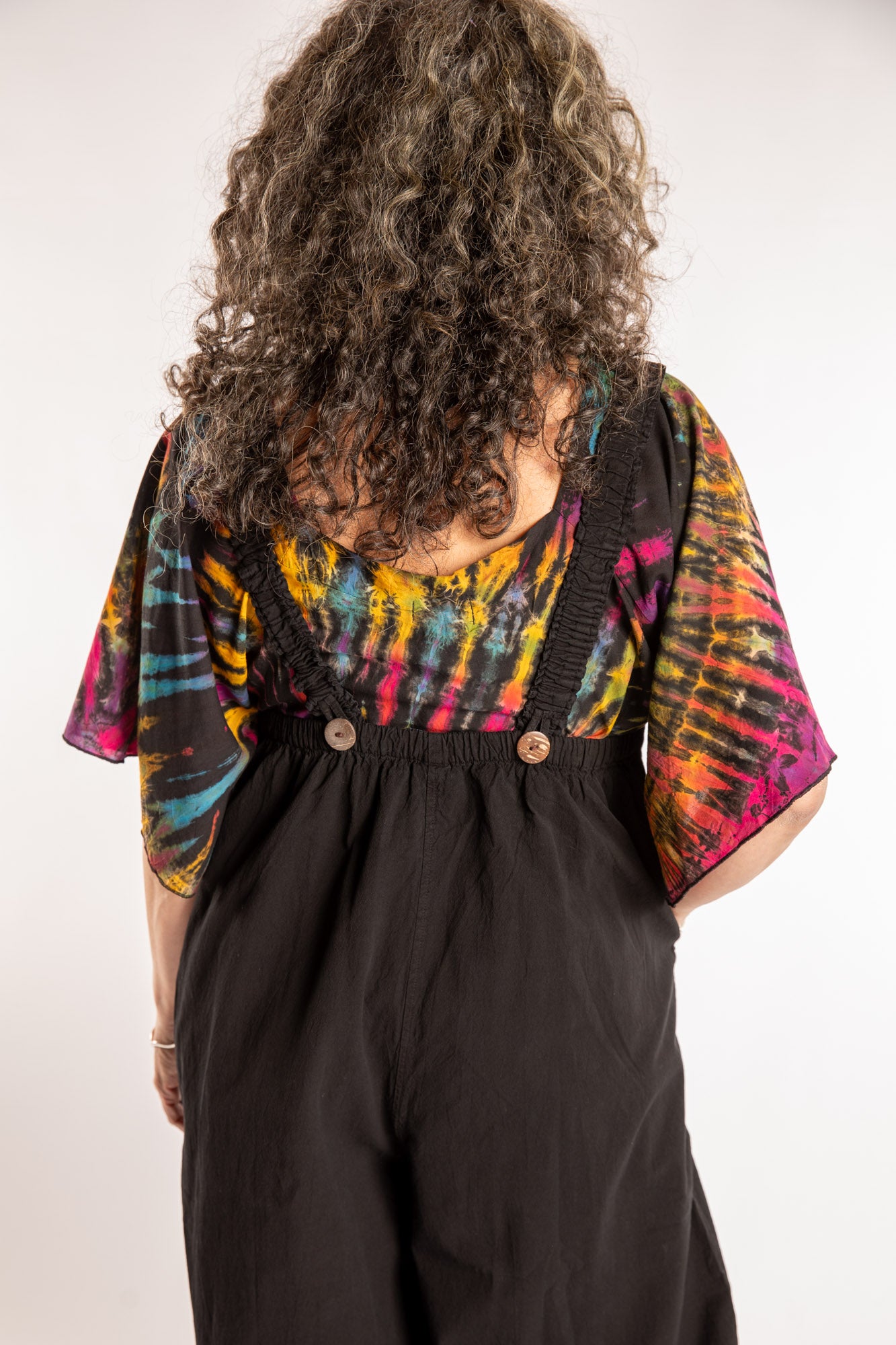 Ditya Wide Leg Cotton Overalls