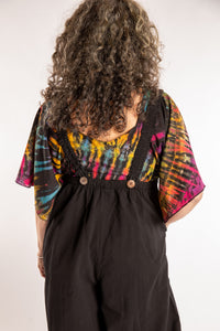 Ditya Wide Leg Cotton Overalls