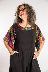 Ditya Wide Leg Cotton Overalls