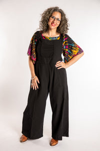 Ditya Wide Leg Cotton Overalls