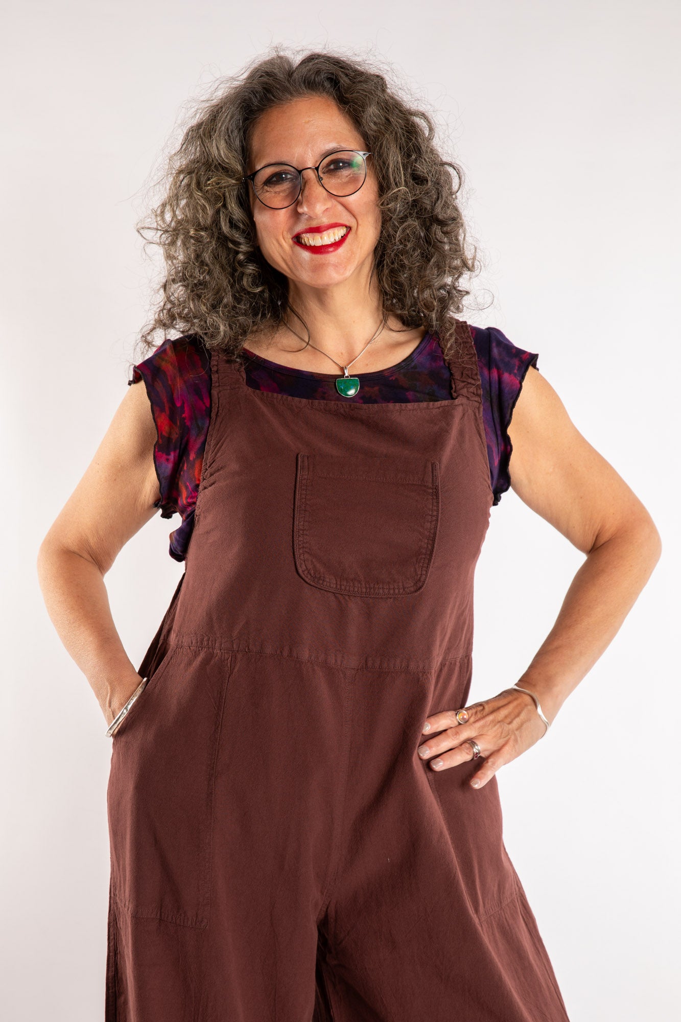 Ditya Wide Leg Cotton Overalls