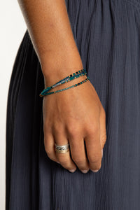 Diya Beaded Bracelet in Blue