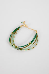 Diya Beaded Bracelet in Green