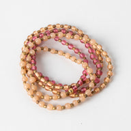 Double Vision Colorblock Beaded Necklace