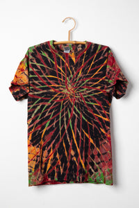 Oracle Tie Dye T-Shirt in Lilac with Maroon and Forest