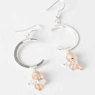 Enchanted Crescent Dangly Moon Earrings