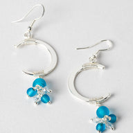 Enchanted Crescent Dangly Moon Earrings