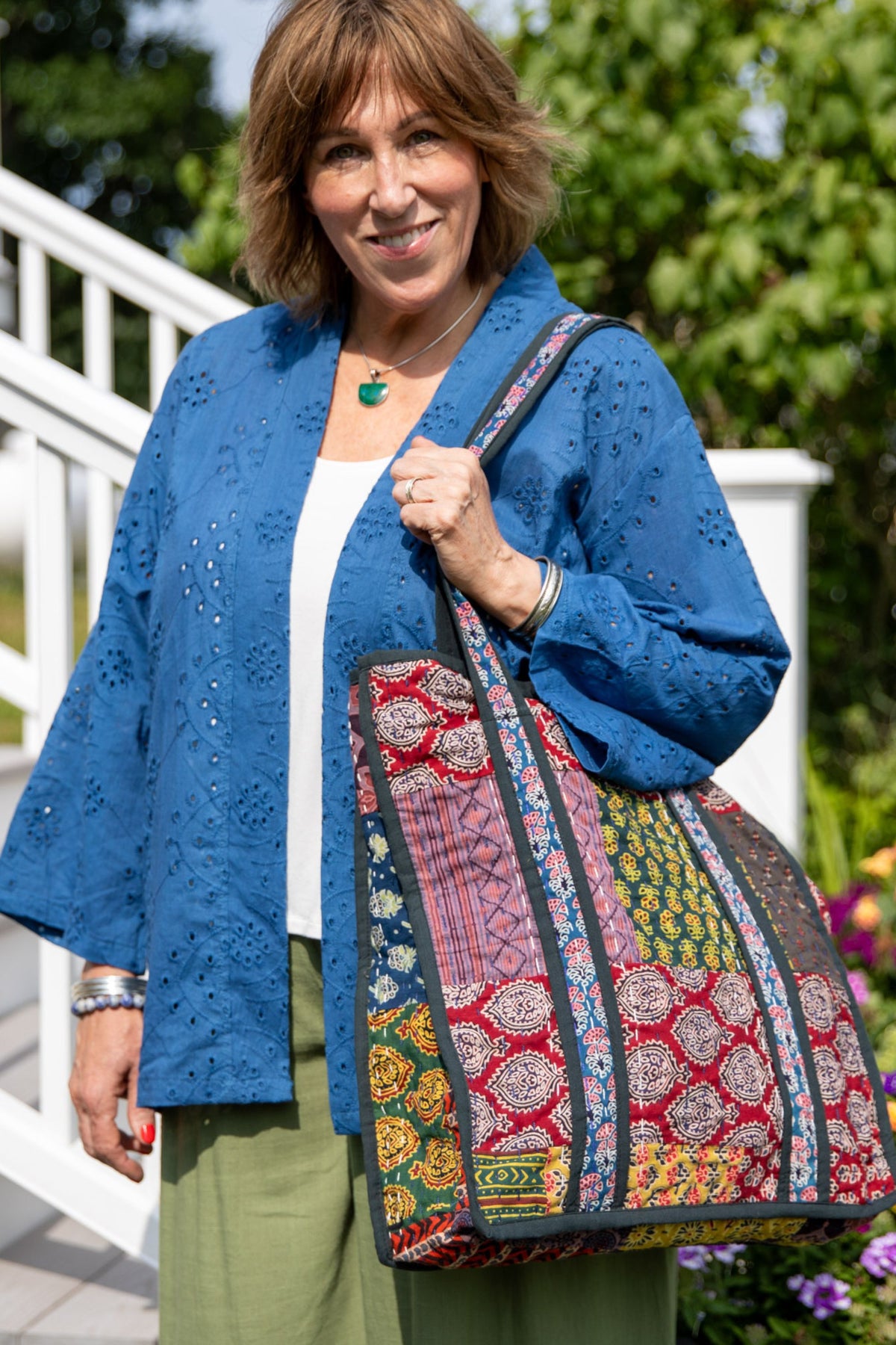 Anandi Cotton Eyelet Cardigan