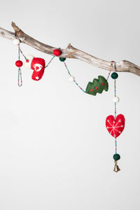 Felt holiday strand - 45"
