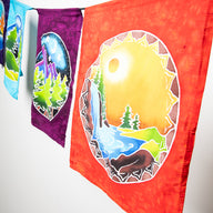 Hand Painted Batik Flags