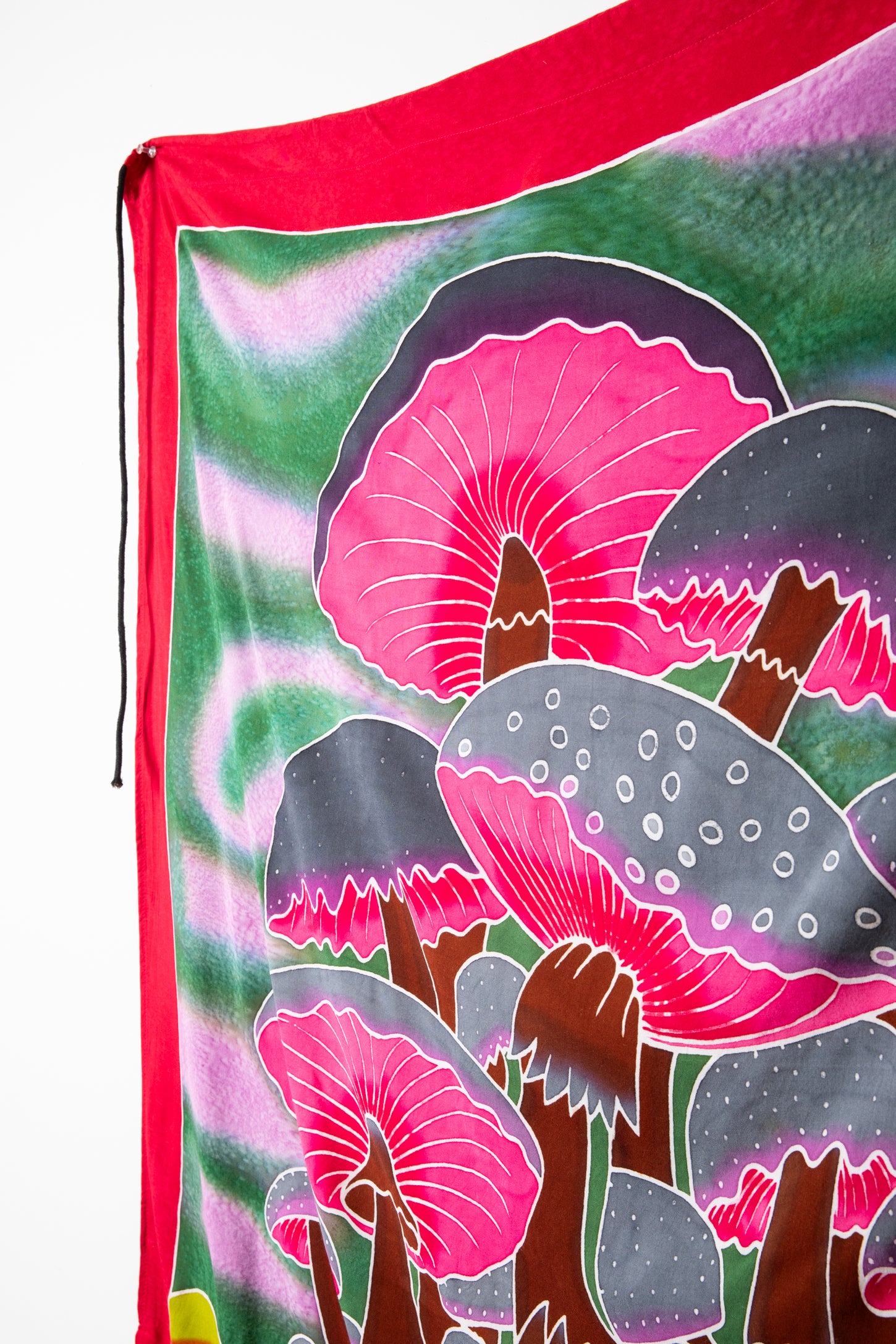 Hand Painted Batik Mushroom Wall Hanging