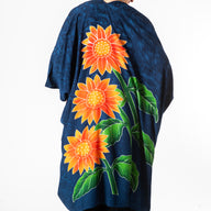 Hand Painted Floral Batik Kimono
