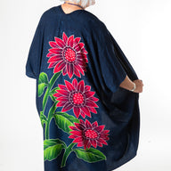 Hand Painted Floral Batik Kimono