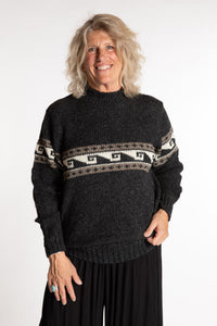 Himalayan Patterned Wool Sweater