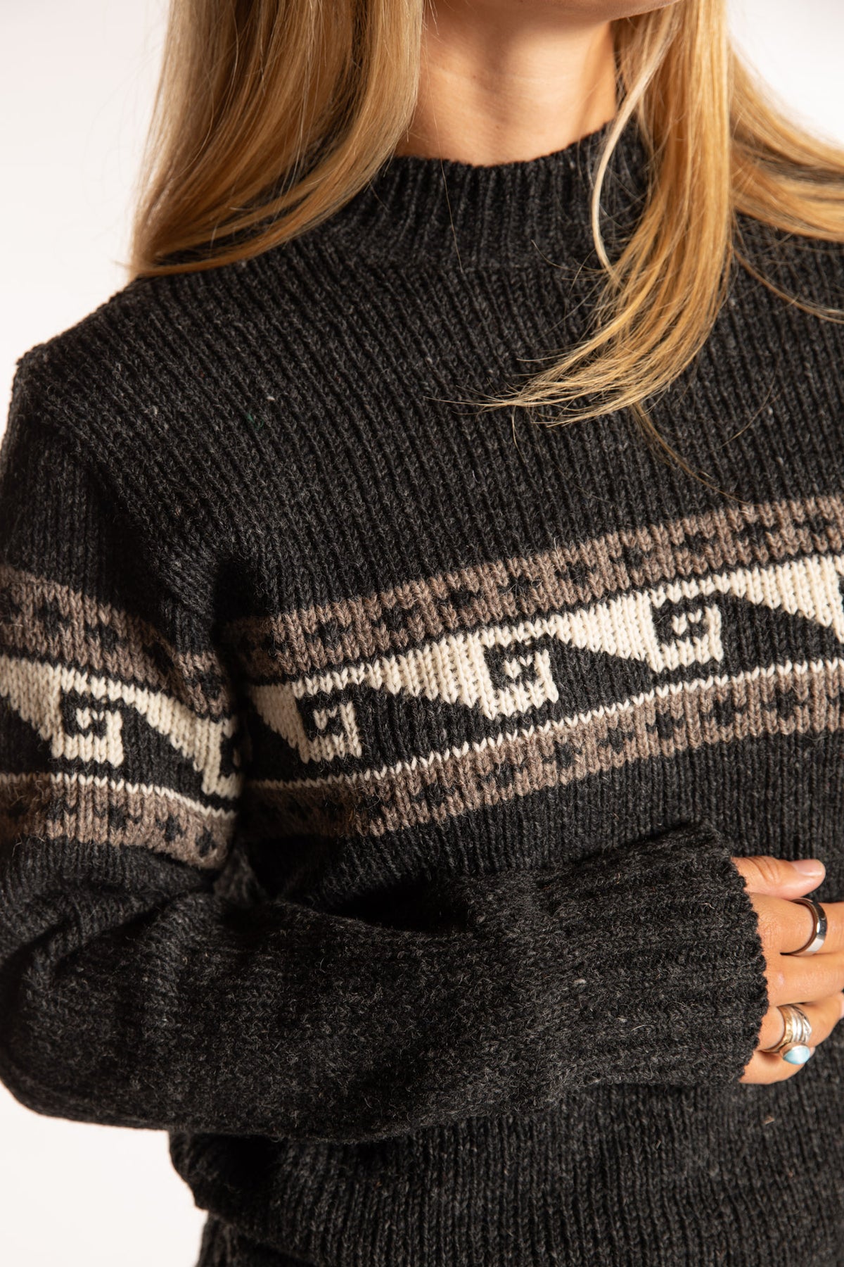 Himalayan Patterned Wool Sweater