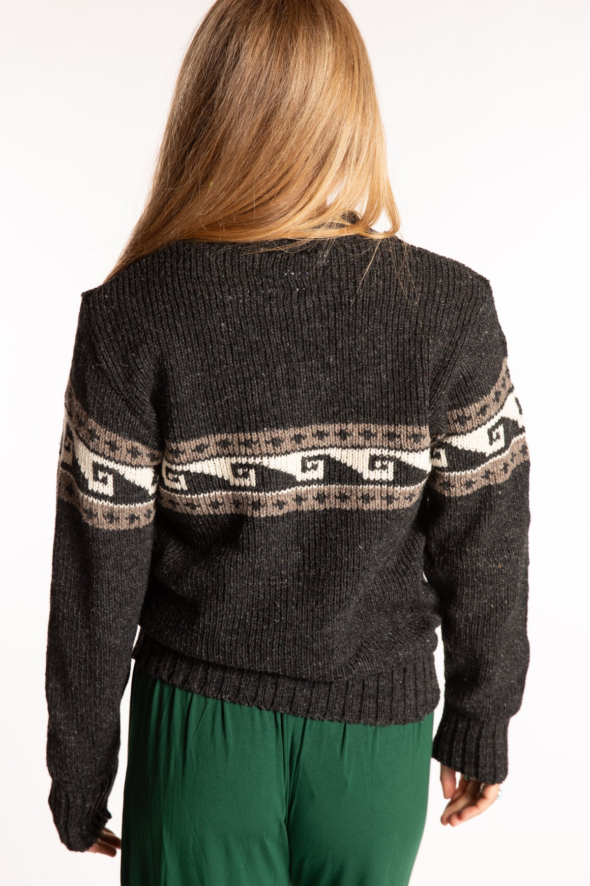 Himalayan Patterned Wool Sweater