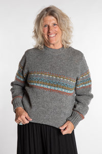 Himalayan Patterned Wool Sweater