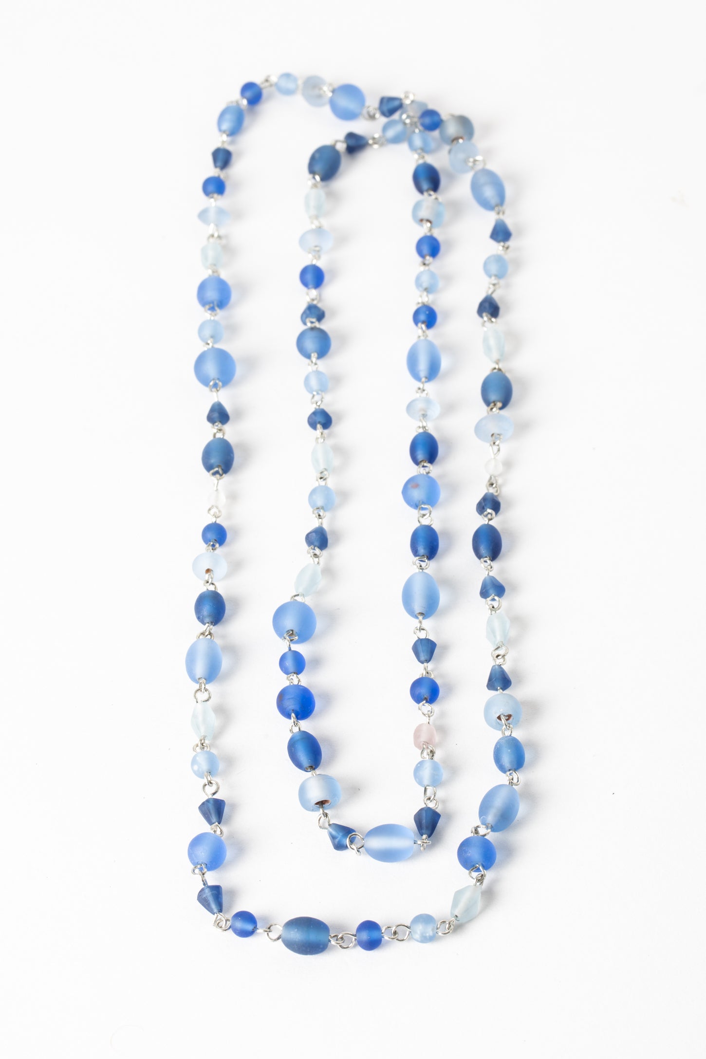 Indelible Melody Frosted Glass Bead Necklace