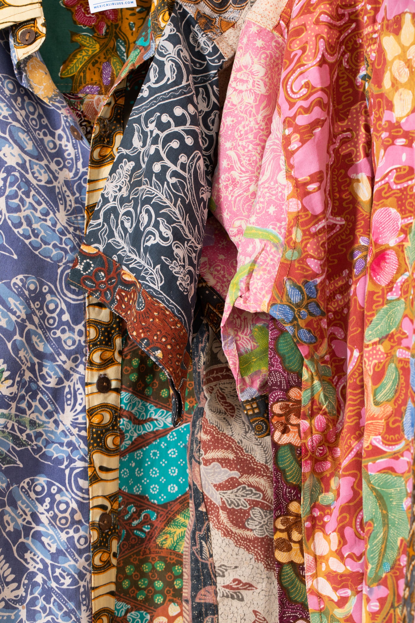 Assorted patchwork shirts