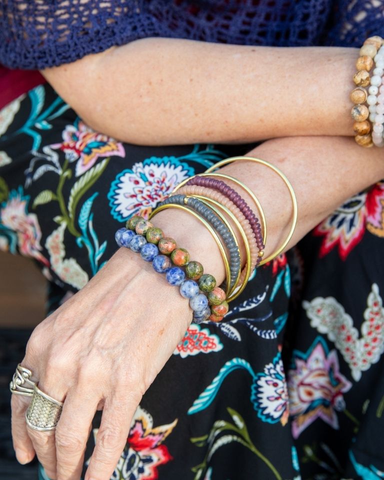 ビーズブレスレット 10mm BEAD BRACELET 10mm Round Gemstone Bead Bracelet | Bohemian Crystal Energy