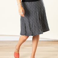 Kaleidoscope Print Swing Skirt