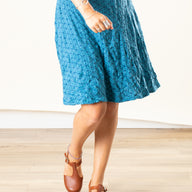 Kaleidoscope Print Swing Skirt