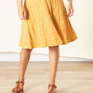 Kaleidoscope Print Swing Skirt