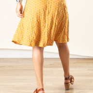 Kaleidoscope Print Swing Skirt