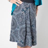 Kaleidoscope Print Swing Skirt