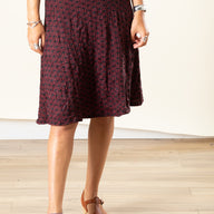 Kaleidoscope Print Swing Skirt