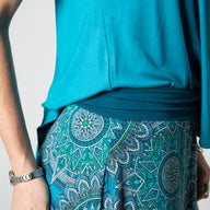 Kaleidoscope Print Swing Skirt