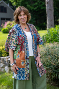 Kantha Inspired Printed Kimono