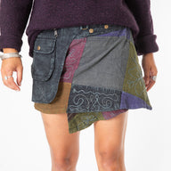 Kapasa Patch Mini Festival Skirt