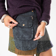Kapasa Patch Mini Festival Skirt
