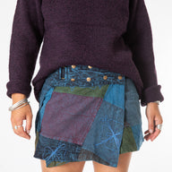 Kapasa Patch Mini Festival Skirt