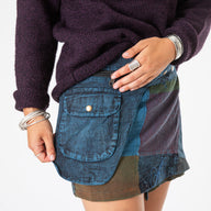Kapasa Patch Mini Festival Skirt