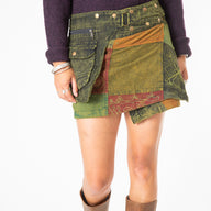 Kapasa Patch Mini Festival Skirt