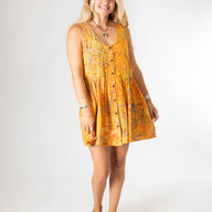 Kelapa Button Batik Dress
