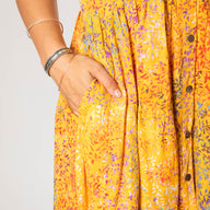 Kelapa Button Batik Dress