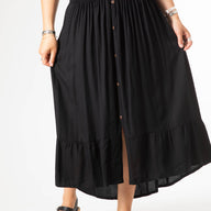 Kelapa Solid Button Skirt