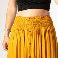 Kelapa Solid Button Skirt