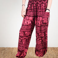 Kids Floral Elephant Harem Pants